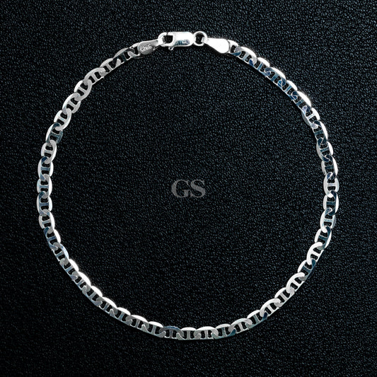 Silver Small Mariner Bracelet