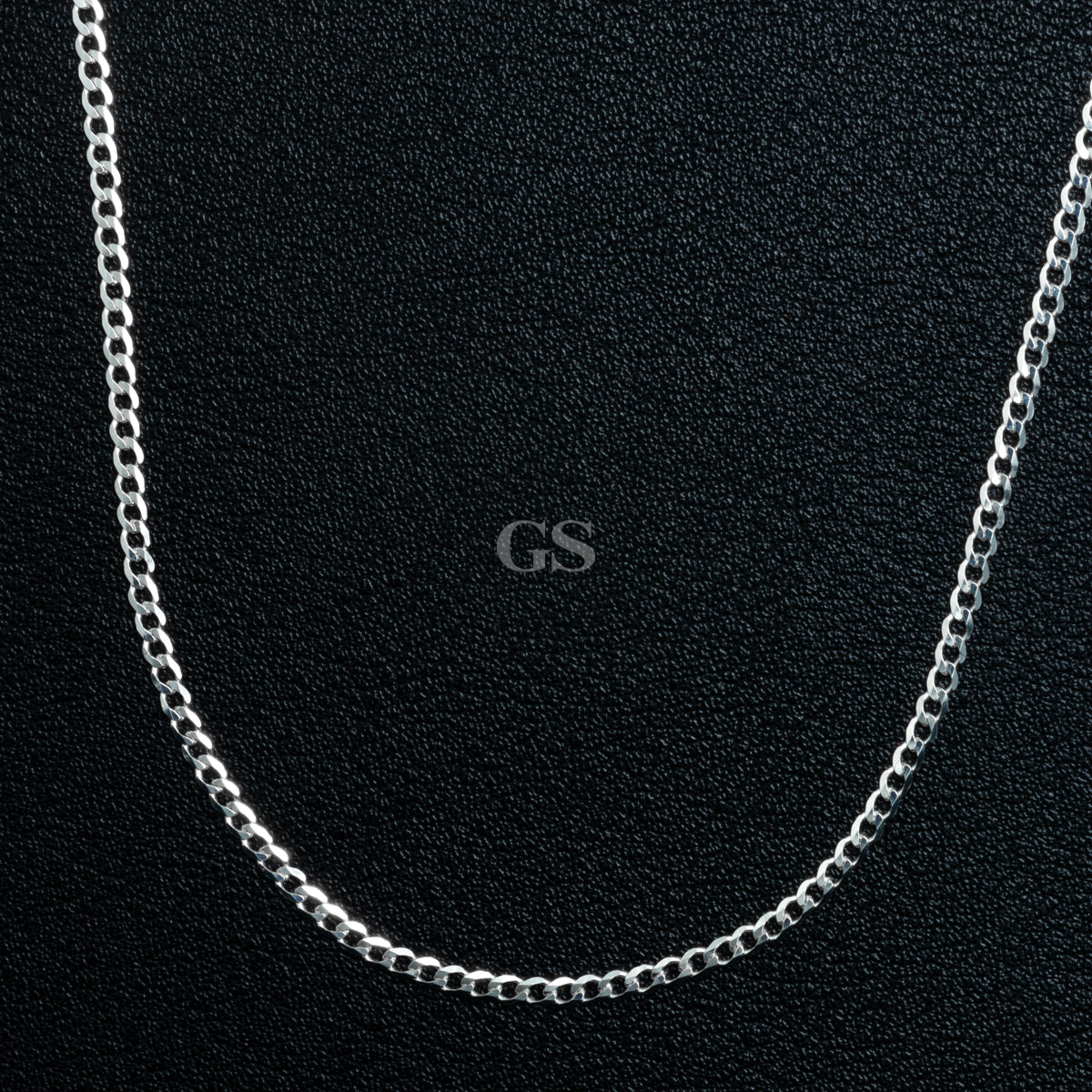 Silver 2mm Curb Necklace