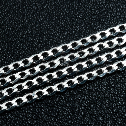 Silver 2mm Curb Necklace