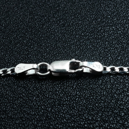 Silver 2mm Curb Necklace