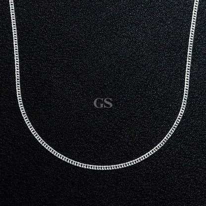 Silver 1mm Cuban Necklace