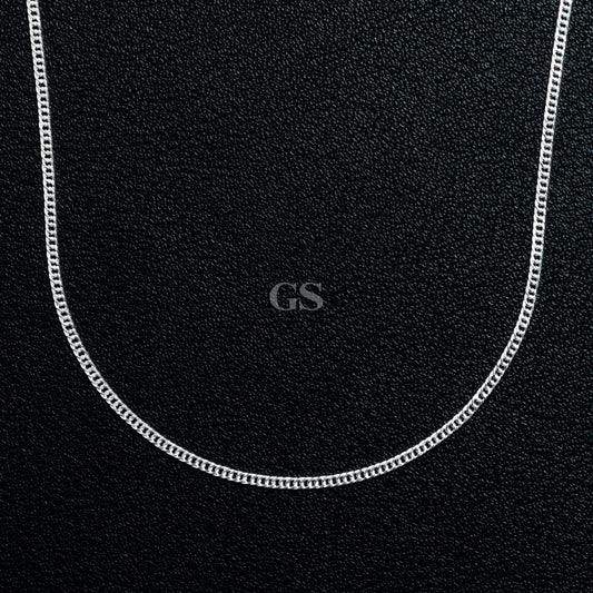 Silver 1mm Cuban Necklace