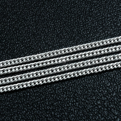 Silver 1mm Cuban Necklace