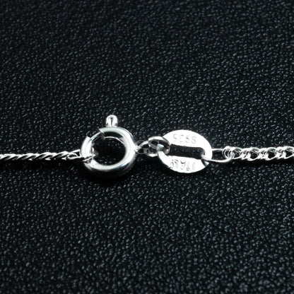 Silver 1mm Cuban Necklace
