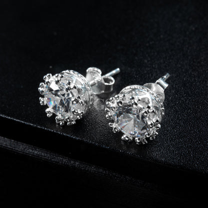 Silver Crown Stud