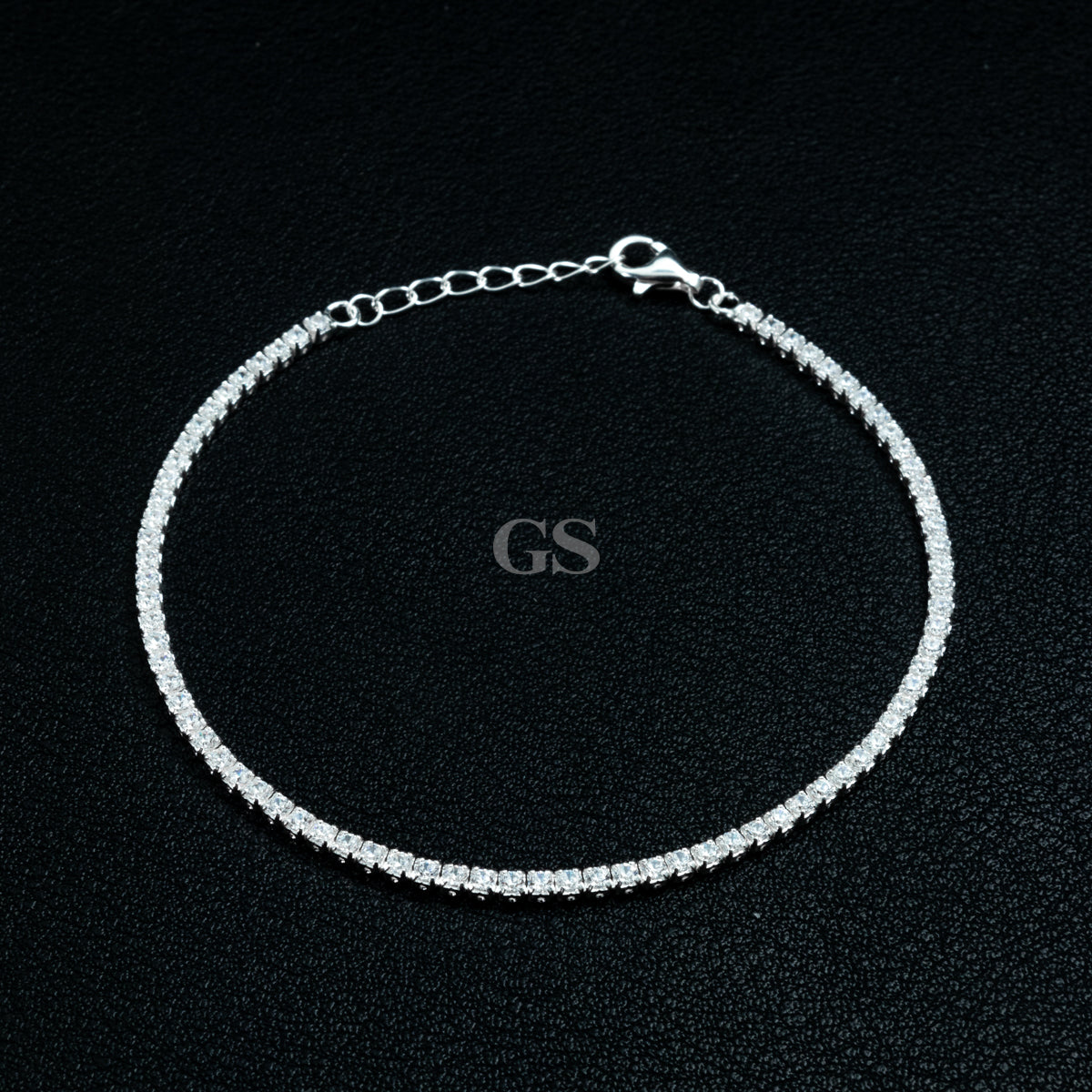 Silver Single Tennis Bracelet