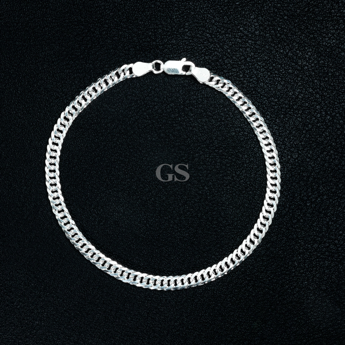 Silver 4mm Cuban Bracelet