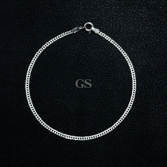 Silver 2mm Cuban Bracelet