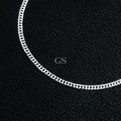 Silver 2mm Cuban Bracelet