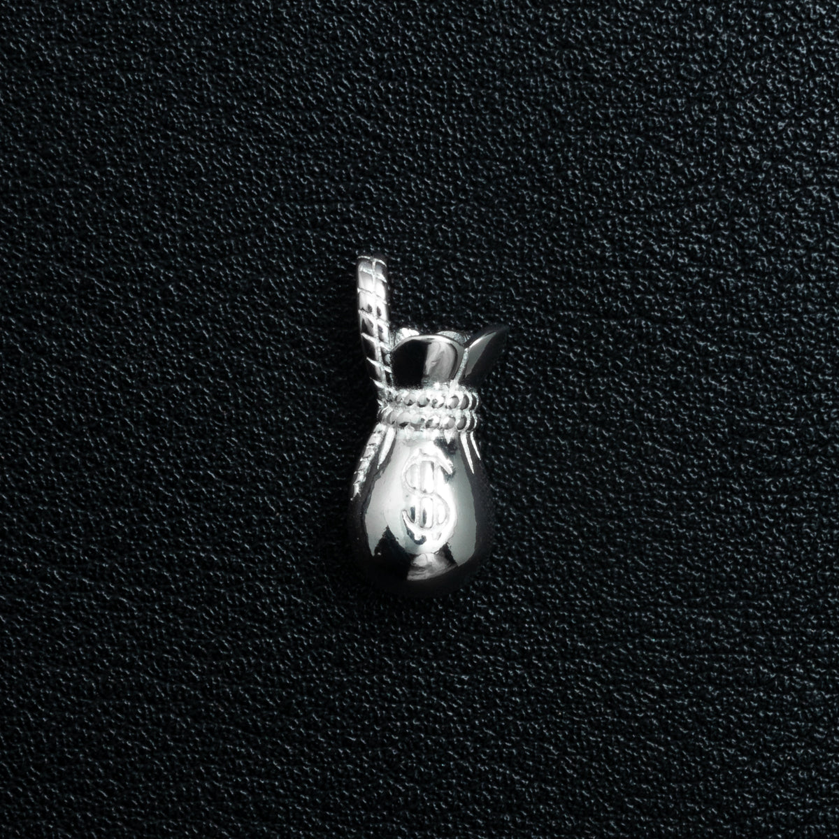 Silver Money Bag Necklace Set