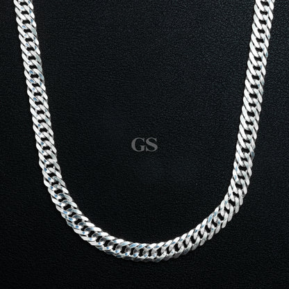 Silver 6mm Cuban Necklace