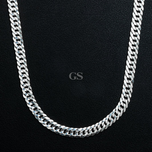 Silver 6mm Cuban Necklace