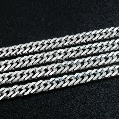 Silver 6mm Cuban Necklace