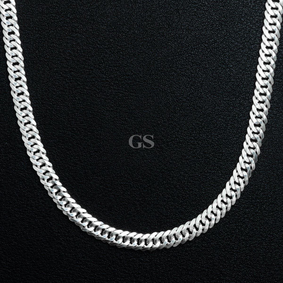 Silver 8mm Cuban Necklace