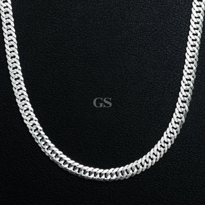 Silver 8mm Cuban Necklace