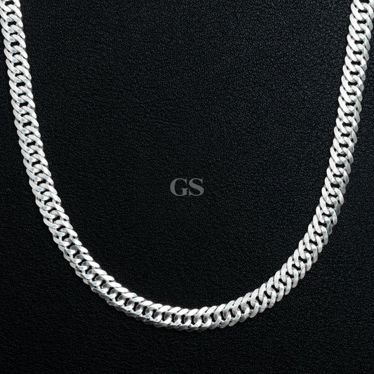 Silver 8mm Cuban Necklace