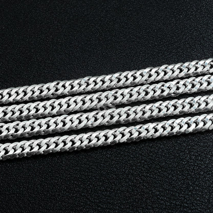 Silver 8mm Cuban Necklace