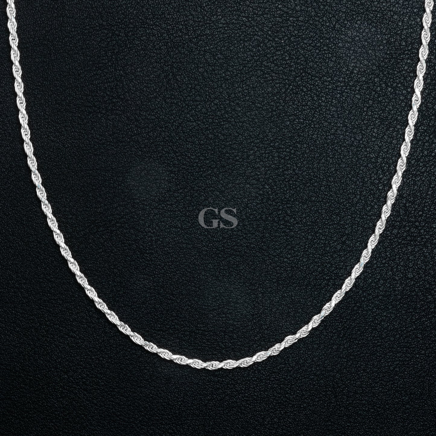 Silver 2mm Rope Necklace