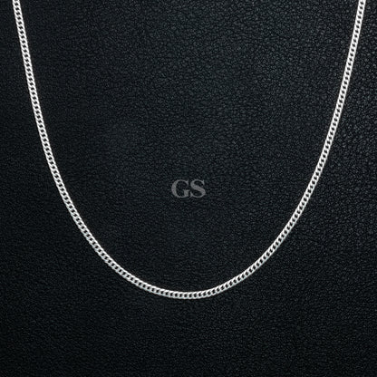 Silver 2mm Cuban Necklace