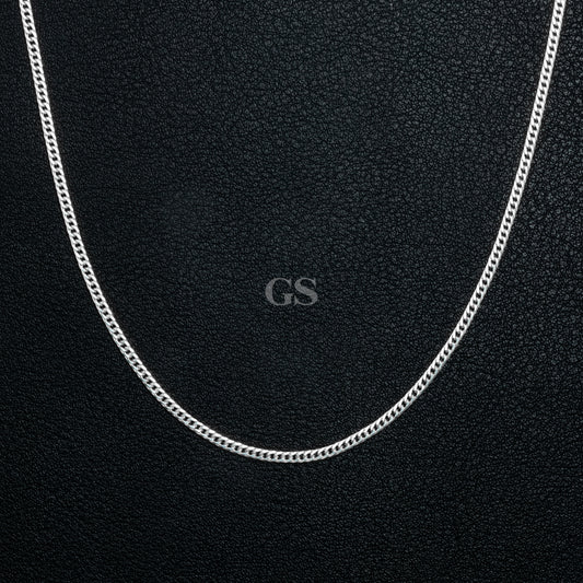 Silver 2mm Cuban Necklace