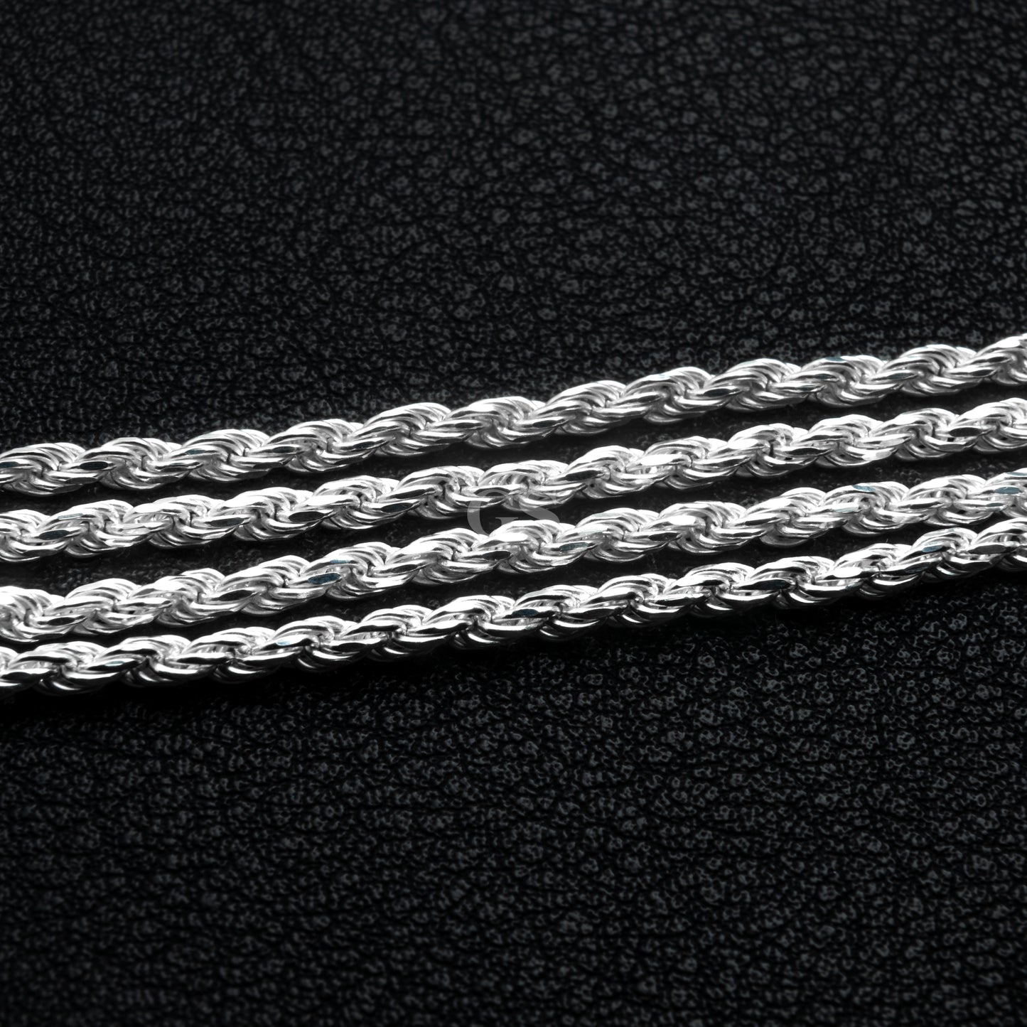 Silver 2mm Rope Necklace