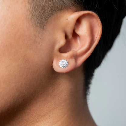 Silver Sunflower I Stud