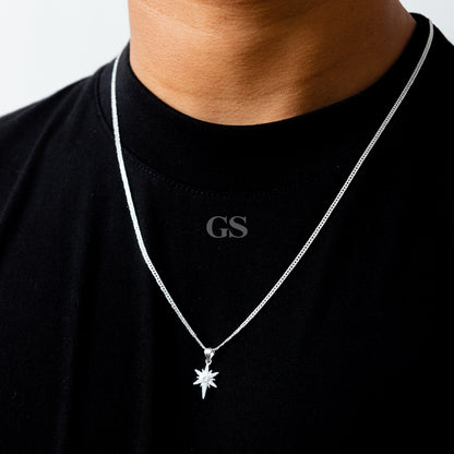 Silver Northstar Necklace Set