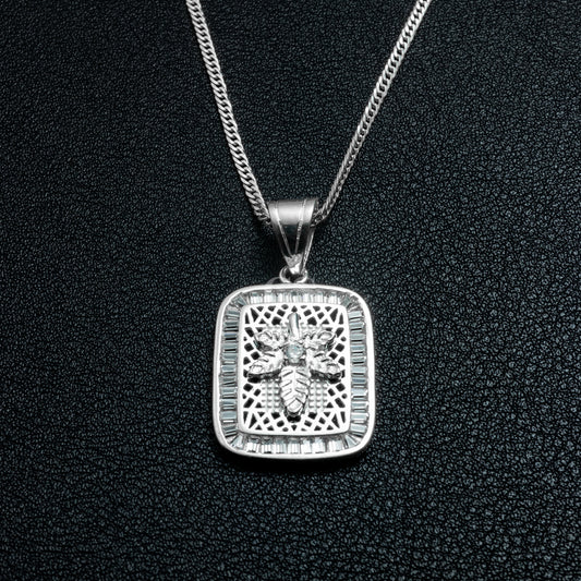 Silver Blue Dream Necklace Set