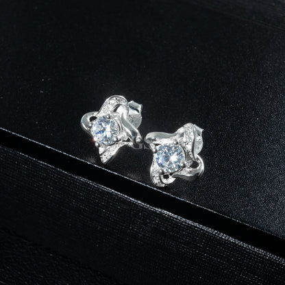 Silver Y2K Star Stud