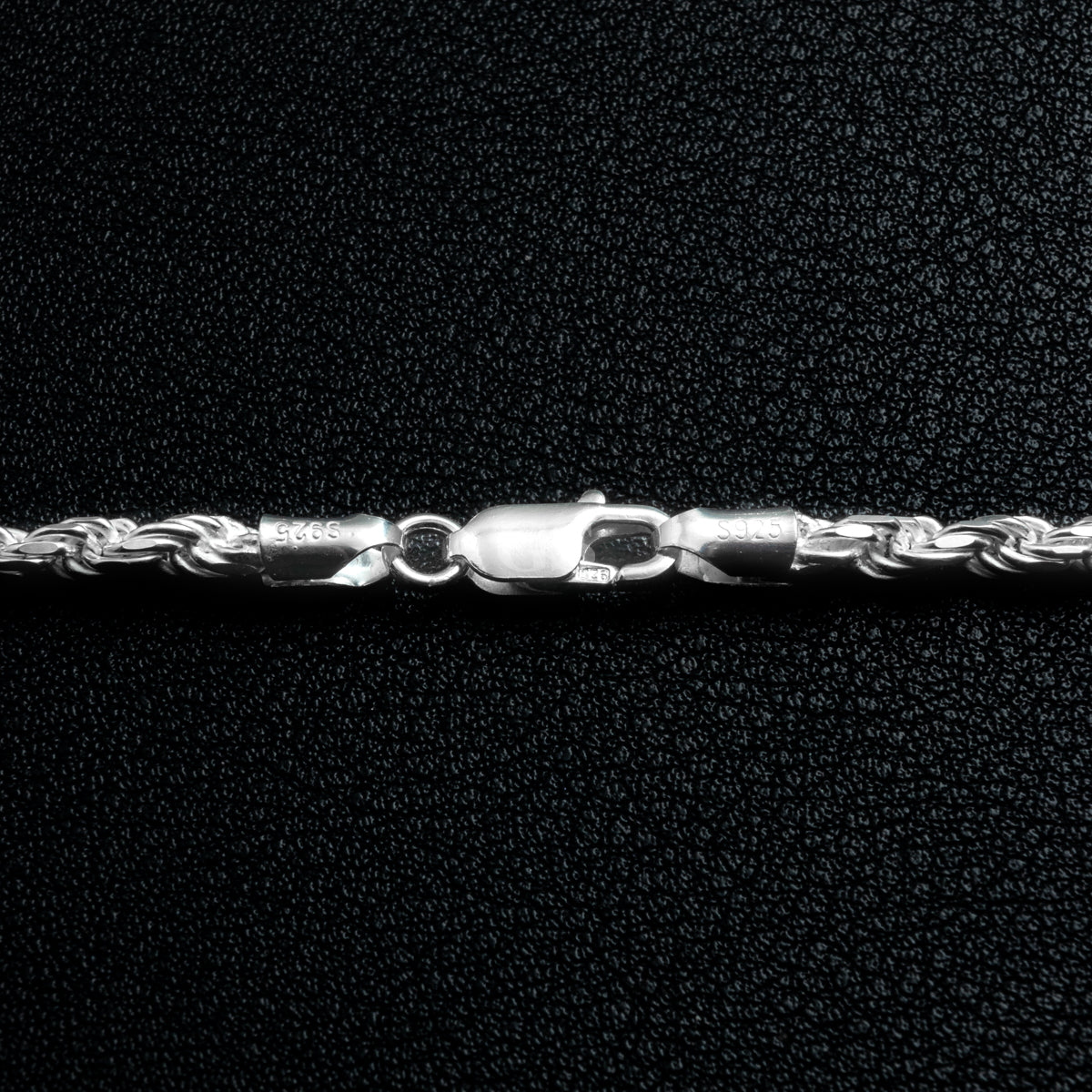 Silver 4mm Rope Necklace