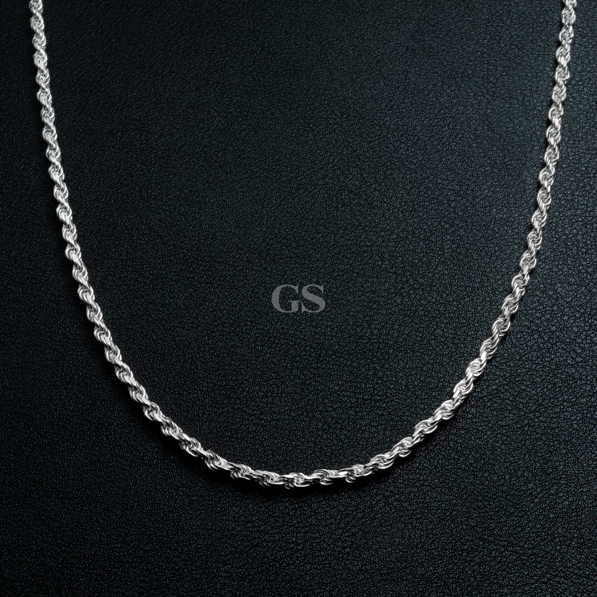 Silver 4mm Rope Necklace