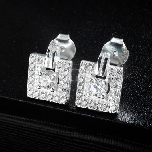 Silver Swing Diamond Stud