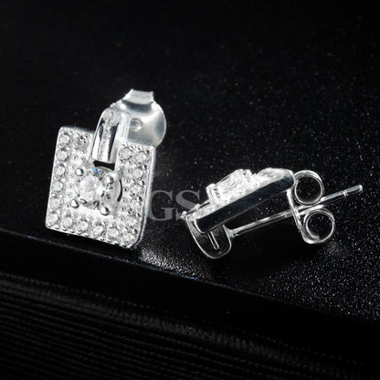 Silver Swing Diamond Stud