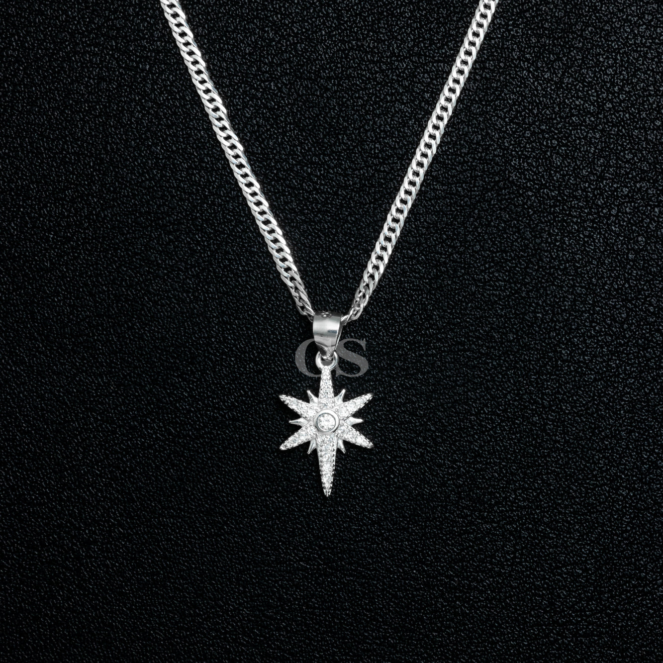 Silver Northstar Necklace Set