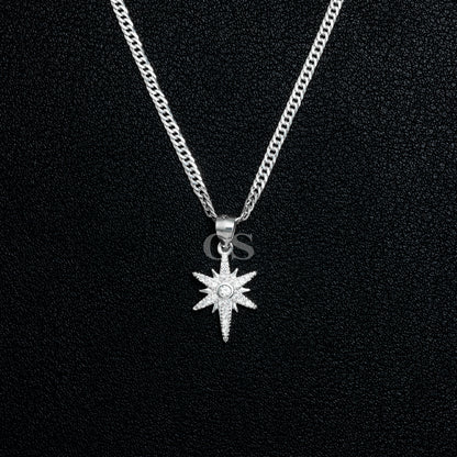 Silver Northstar Necklace Set