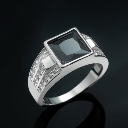 Silver Onyx Ring