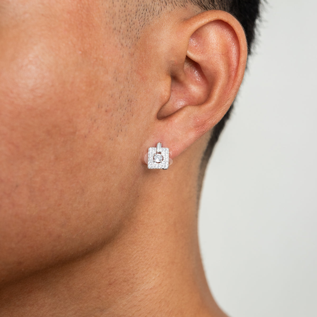 Silver Swing Diamond Stud