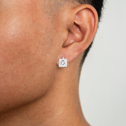 Silver Swing Diamond Stud