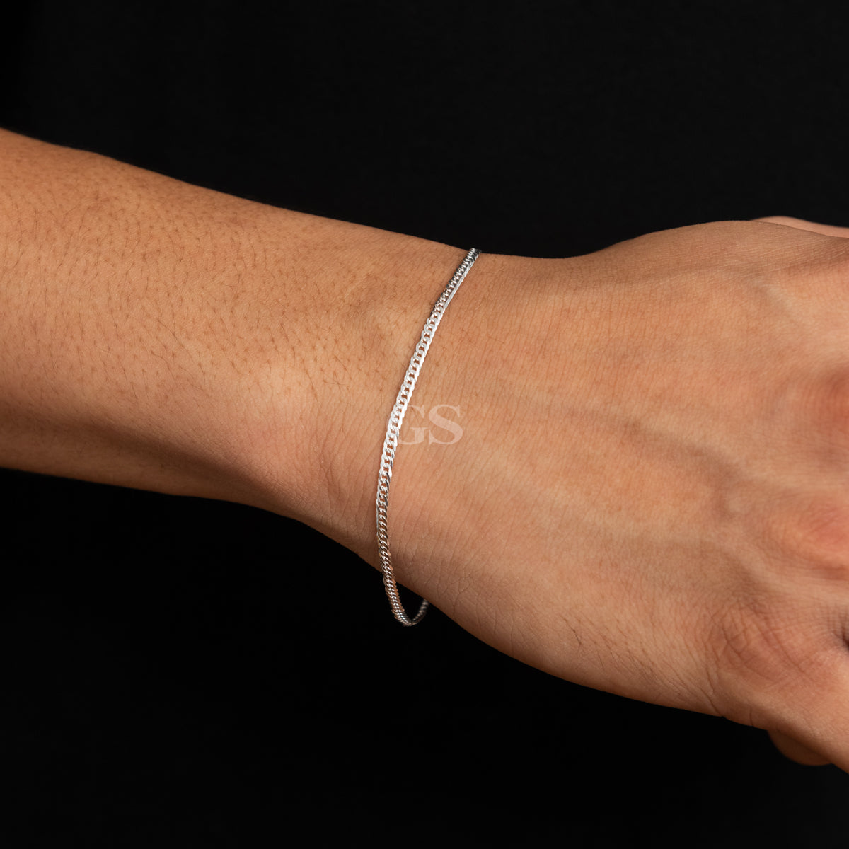 Silver 2mm Cuban Bracelet