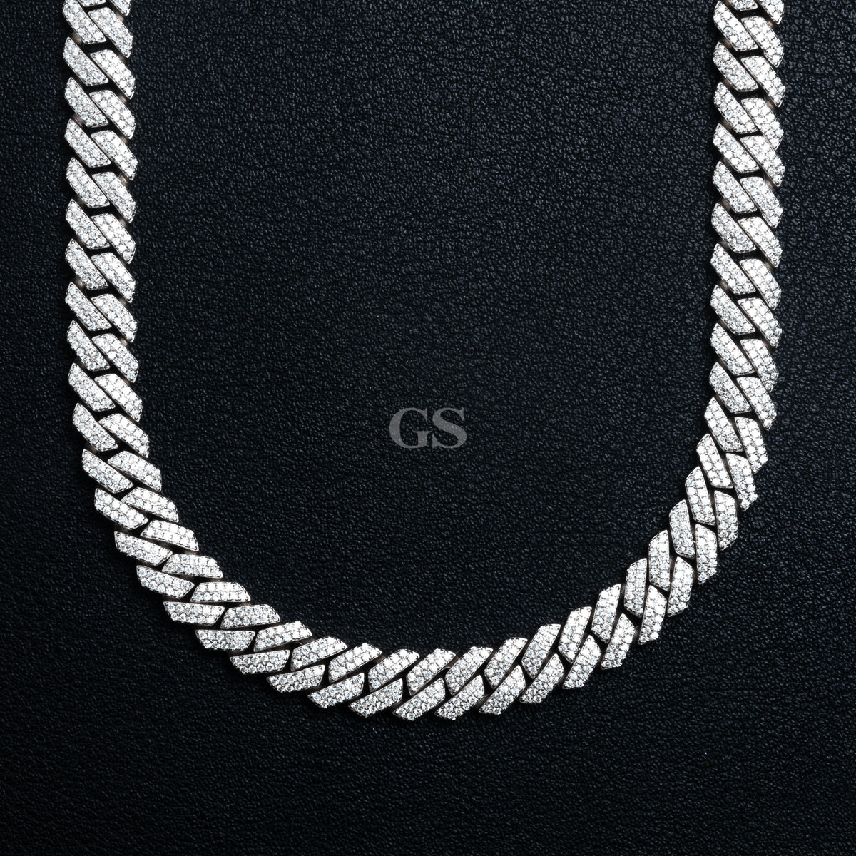 Moissanite Silver Iced Monaco Necklace