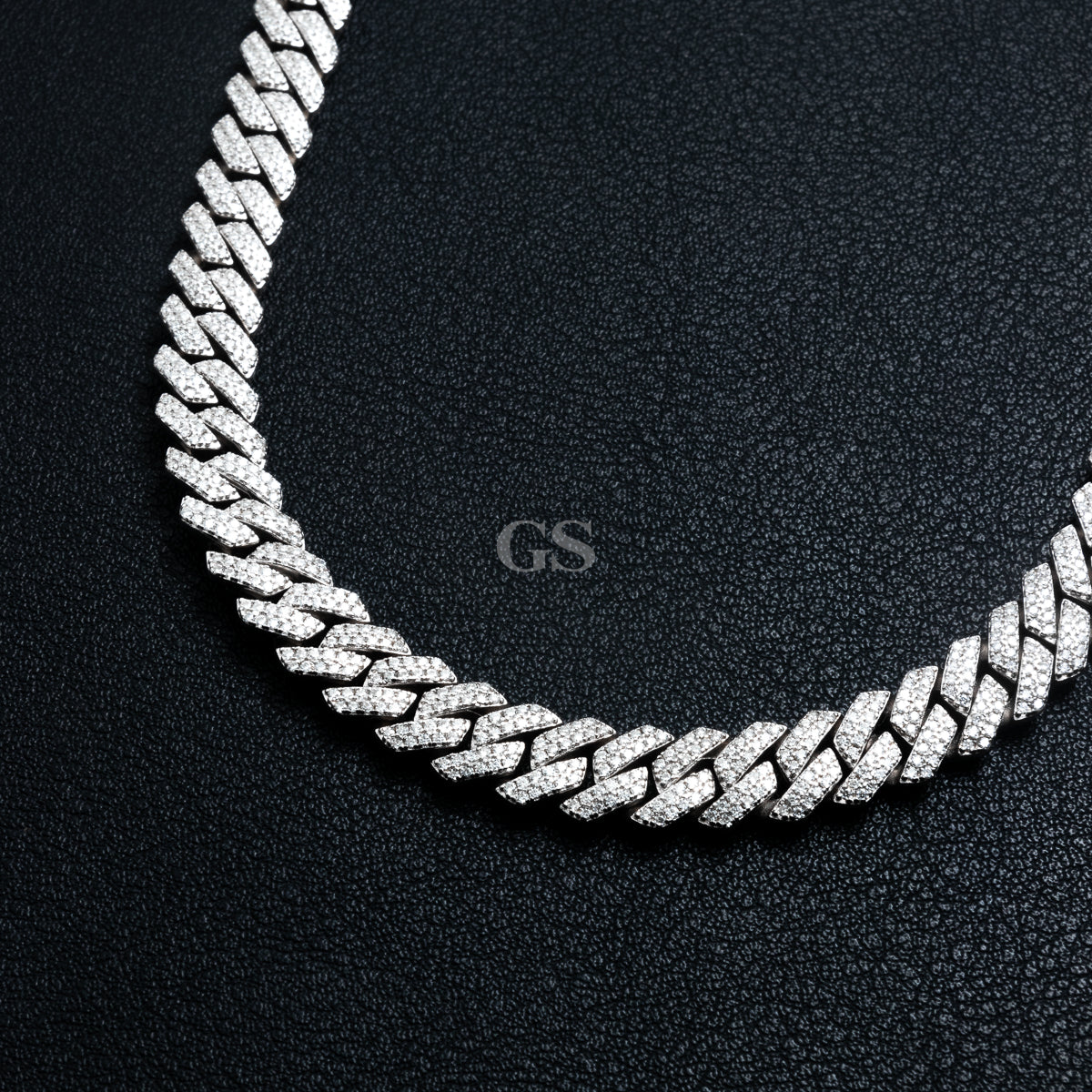 Moissanite Silver Iced Monaco Necklace